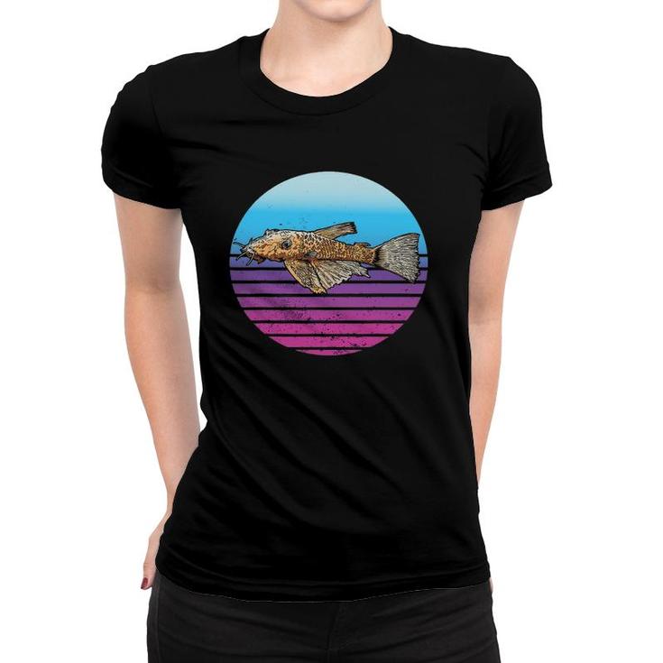 Pleco Catfish Design Tropical Freshwater Fish Women T-shirt