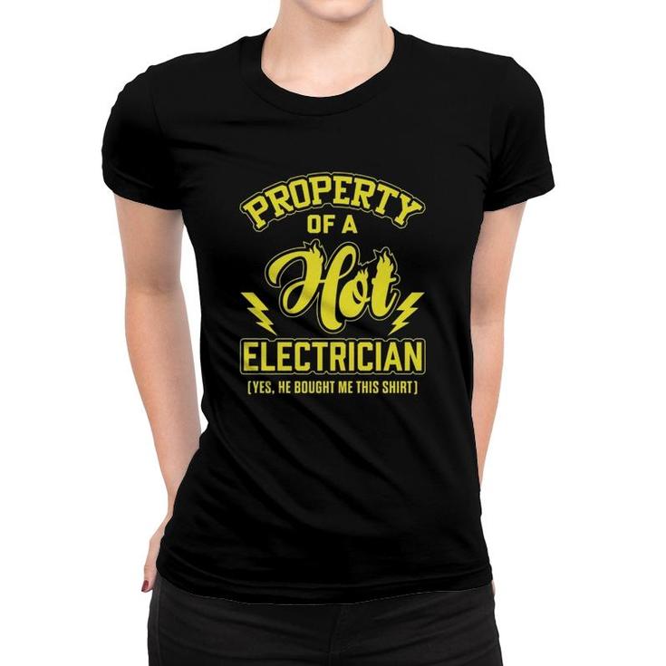 Property Of Hot Electrician Women T-shirt