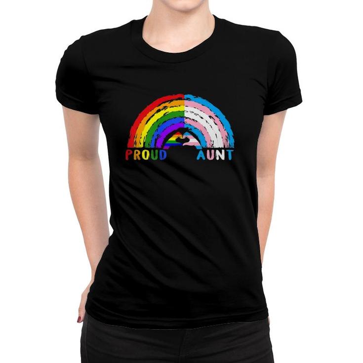 Proud Aunt Lgbt And Transgender Lgbtq Gay Pride Month Premium Women T-shirt