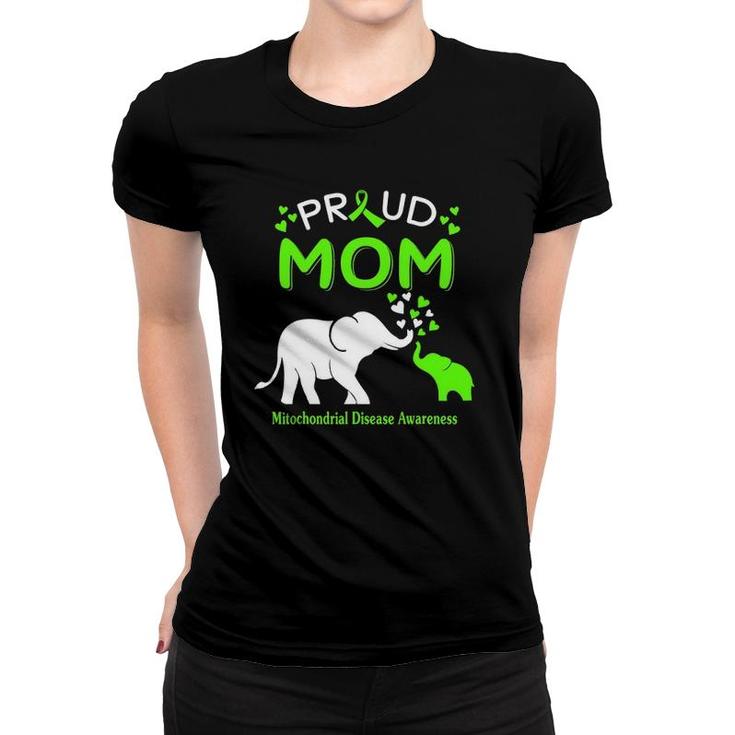 Proud Elephant Mom Mitochondrial Disease Awareness Women T-shirt