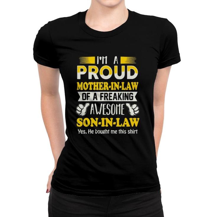 Proud Mother In Law Of Awesome Son In Law Women T-shirt