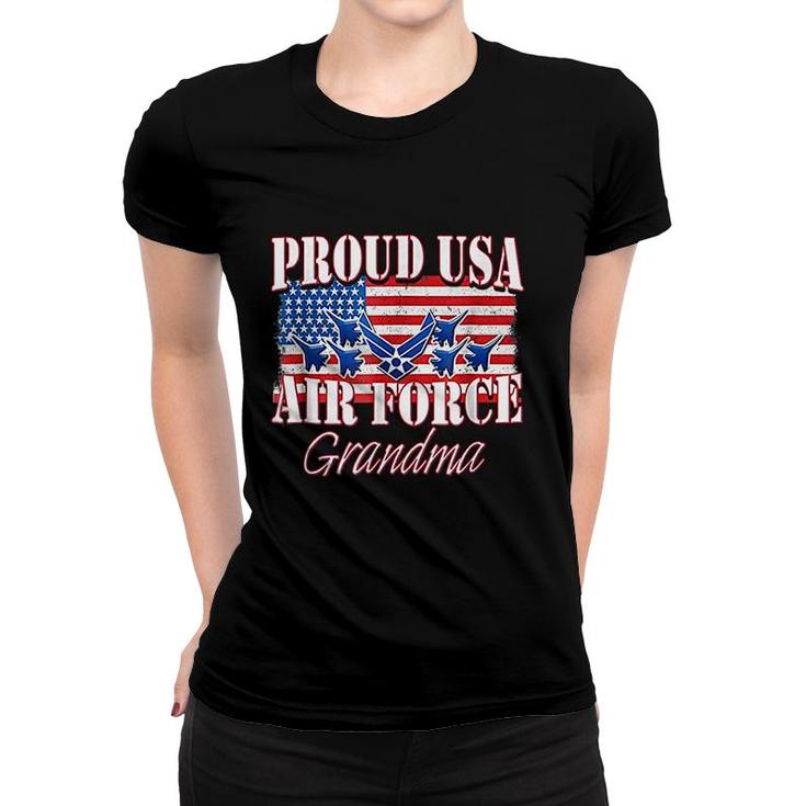Proud Usa Air Force Grandma Women T-shirt