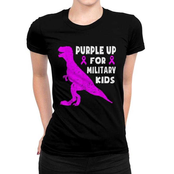 Purple Up For Military Kids Month Of The Military Child Boys  Women T-shirt