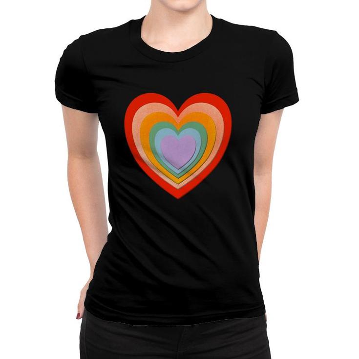 Rainbows And Heart Cutouts Love Women T-shirt