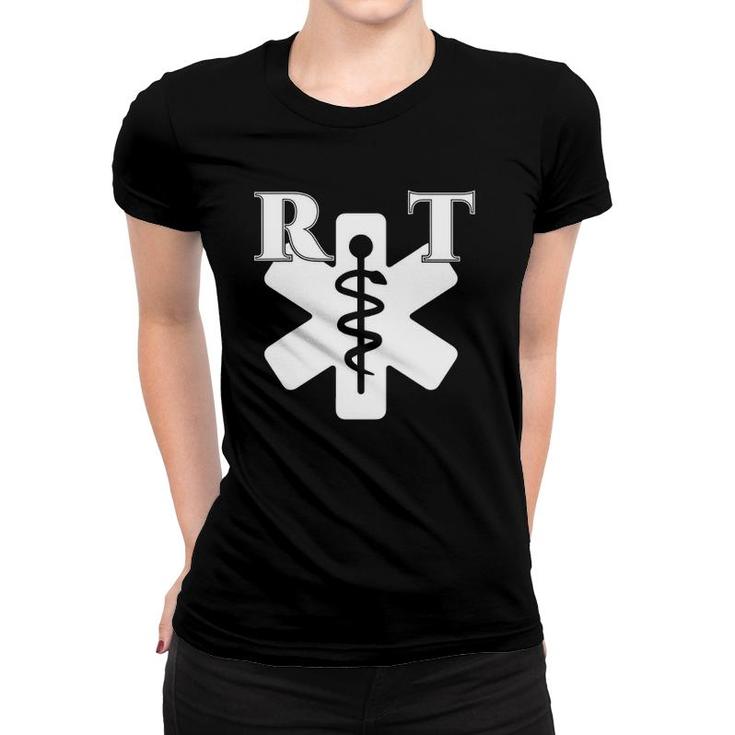 Respiratory Rt Caduceus Therapist & Design Women T-shirt
