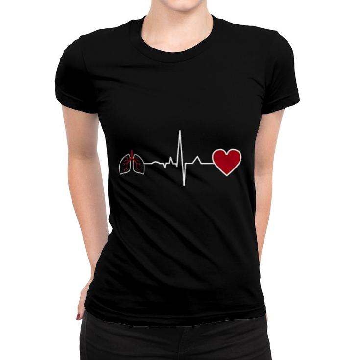 Respiratory Therapy Heartbeat Respiratory Therapist Rt  Women T-shirt