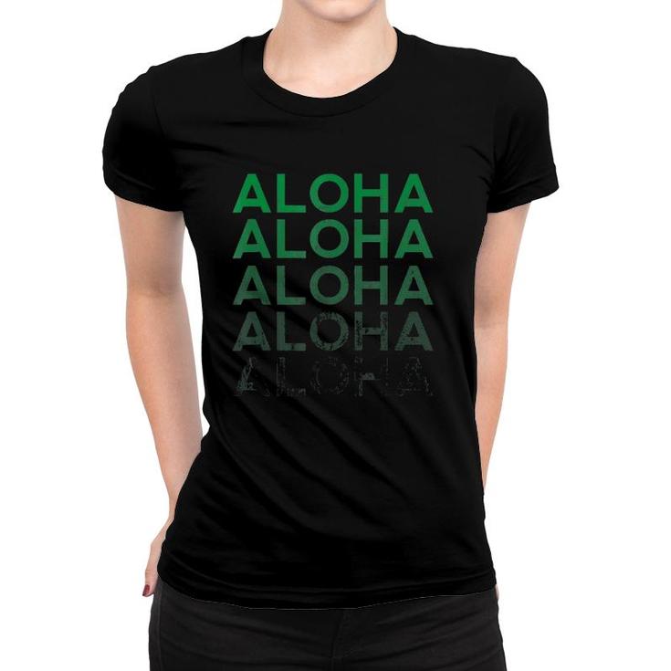 Retro Aloha Hawaii Hawaiian Gift Women T-shirt