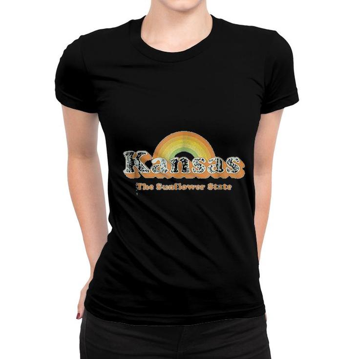 Retro Kansas The Sunflower State Women T-shirt