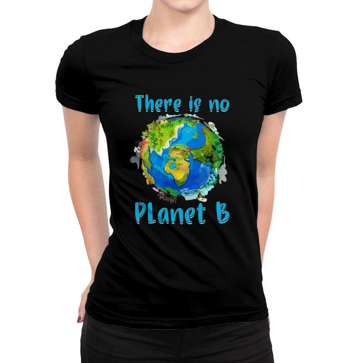 Retro No Planet Climate Change Earth Save Nature Animals Women T-shirt