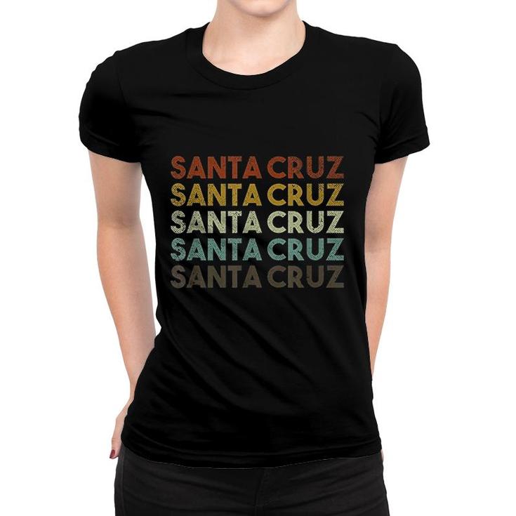 Retro Santa Cruz California Women T-shirt