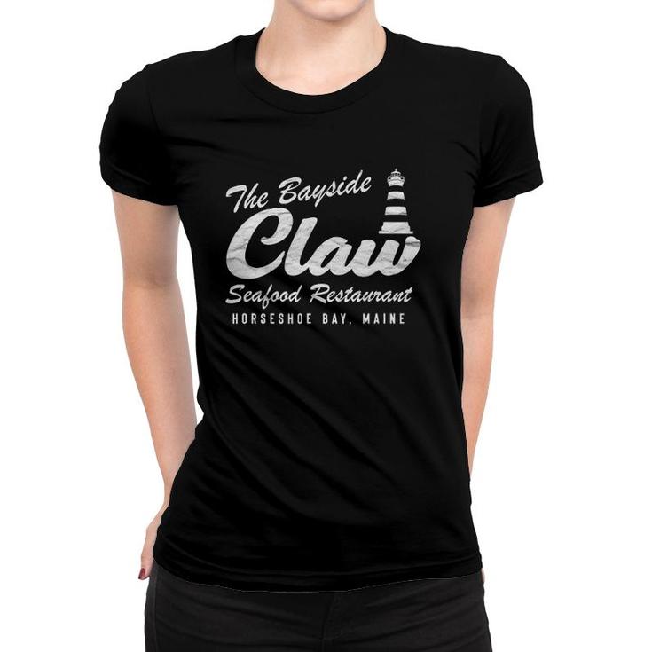 Retro The Bayside Claw Distressed Graphic Women T-shirt