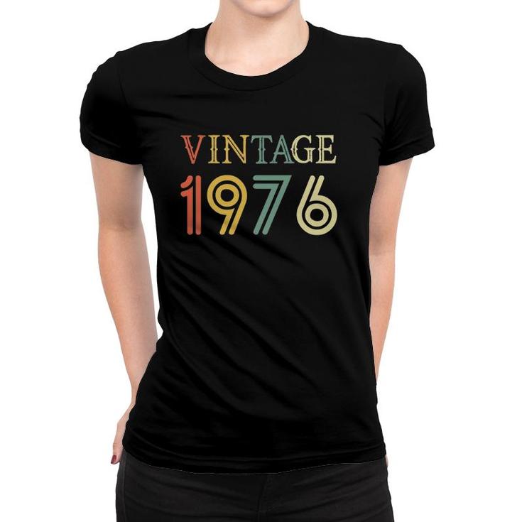 Retro Vintage 1976 46 Years Old Bday 46Th Birthday Women T-shirt