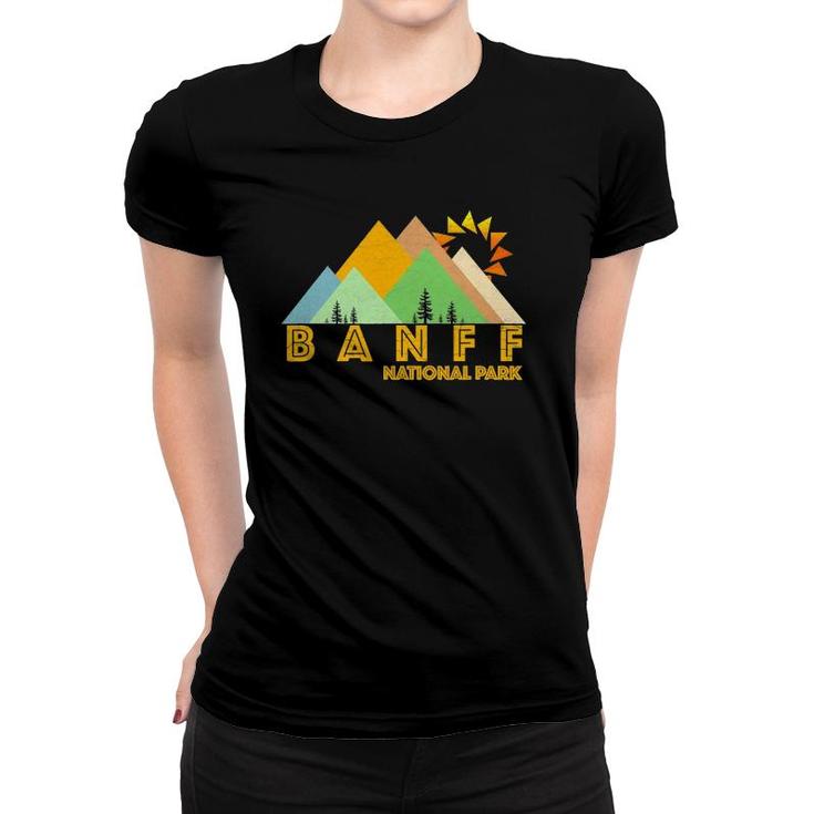 Retro Vintage Banff National Park Tee Women T-shirt