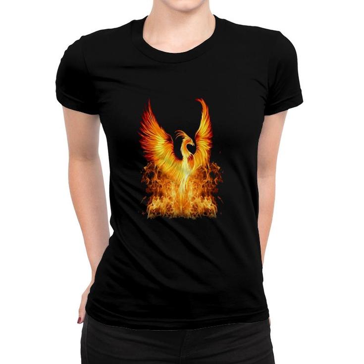 Rising Phoenix Fire Fenix Inspiration Motivation Gift Women T-shirt