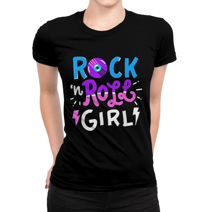Rock N Roll Girl Music Women T-shirt
