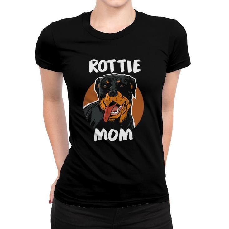 Rottweiler Rottie Mom Dog Puppy Pet Animal Lover Women T-shirt