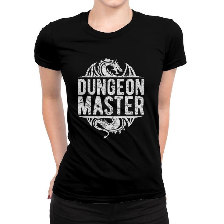 Rpg Wear D20 Dungeons Game Retro Gear Dice Master Dragons Women T-shirt