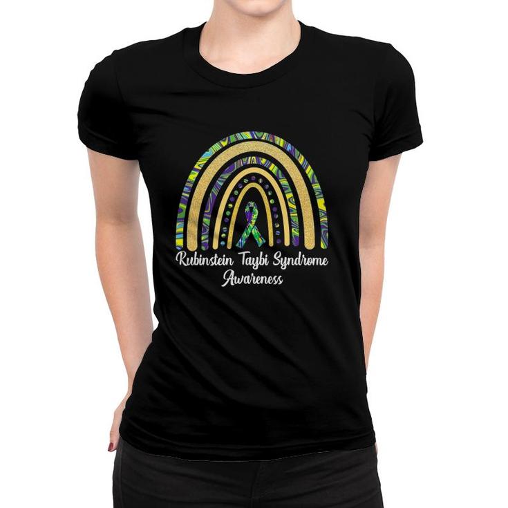 Rubinstein Taybi Syndrome Awareness Rts Rainbow & Ribbon Women T-shirt