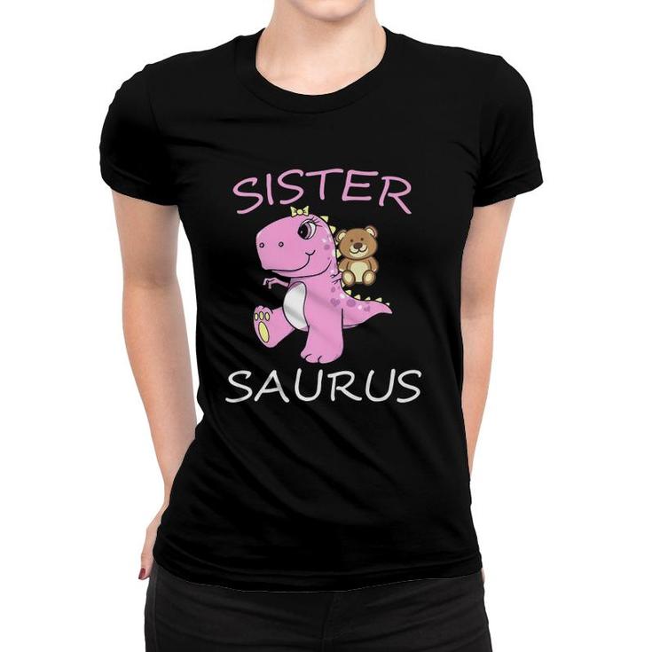 Sistersaurus Rex Sister Saurus Dinosaur Little Girls Premium Women T-shirt