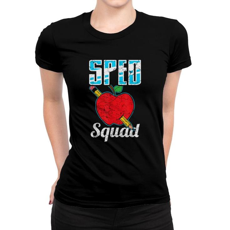 Sped Special Education Sped Squad Apple Women T-shirt