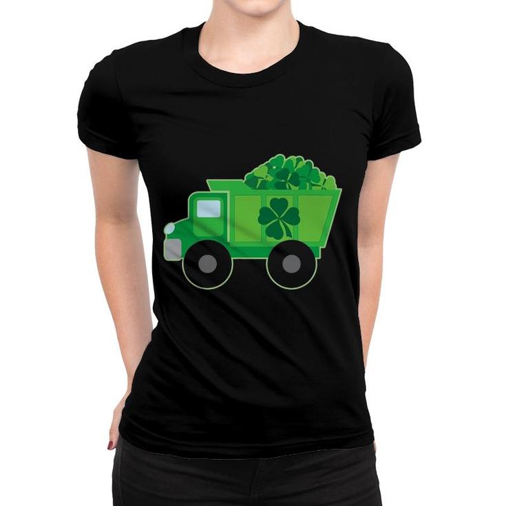 St Patrick's Day Irish Dump Truck Driver Boys Holiday Women T-shirt