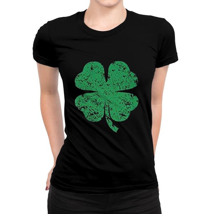 St Patricks Day Lucky Leaf Basic Women T-shirt