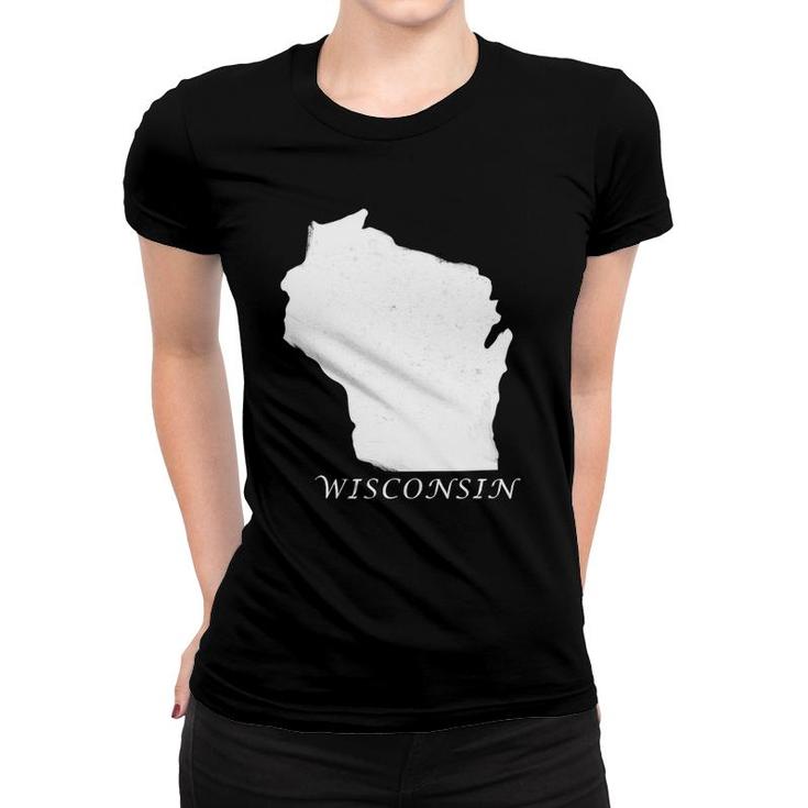 State Of Wisconsin I Love Wisconsin State Women T-shirt