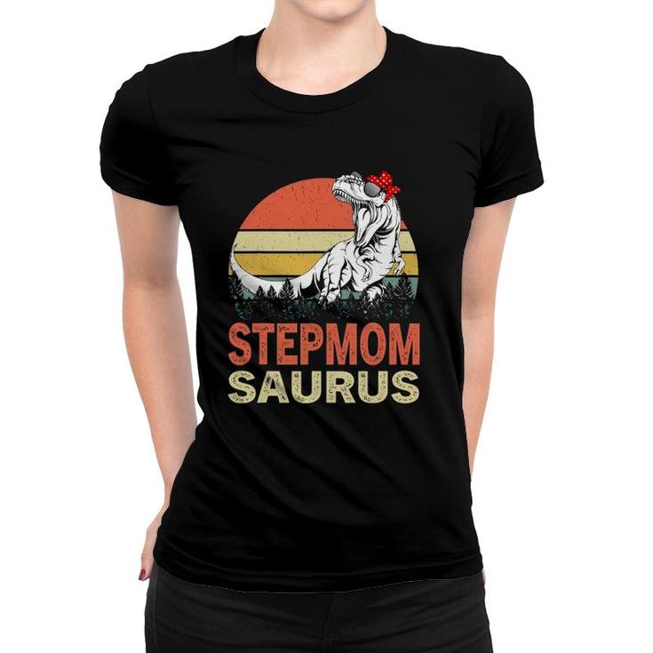 Stepmomsaurus Dinosaurrex Funny Matching Family Saurus Women T-shirt