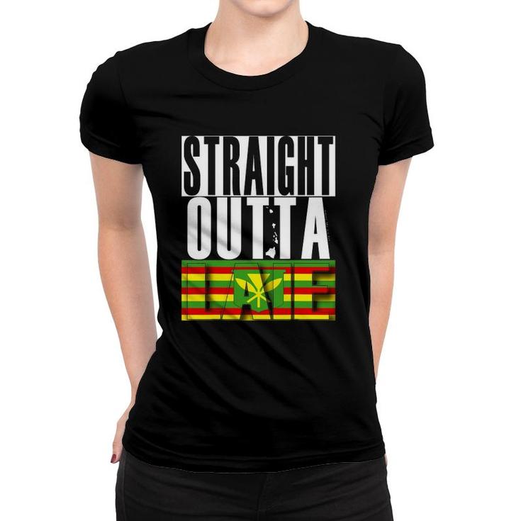 Straight Outta Laie Kanaka Maoli By Hawaii Nei All Day Women T-shirt