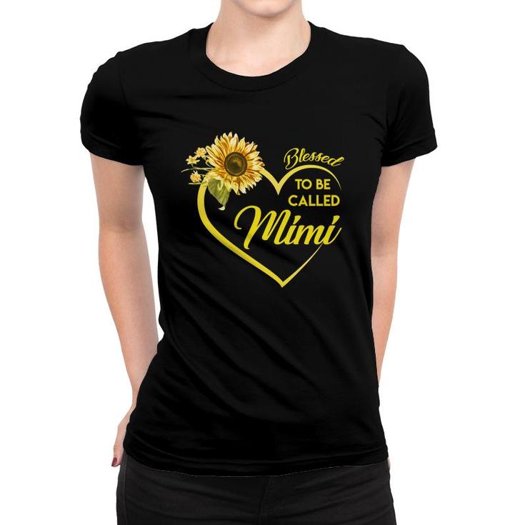 Sunflower Blessed To Be Called  Mimi Women T-shirt