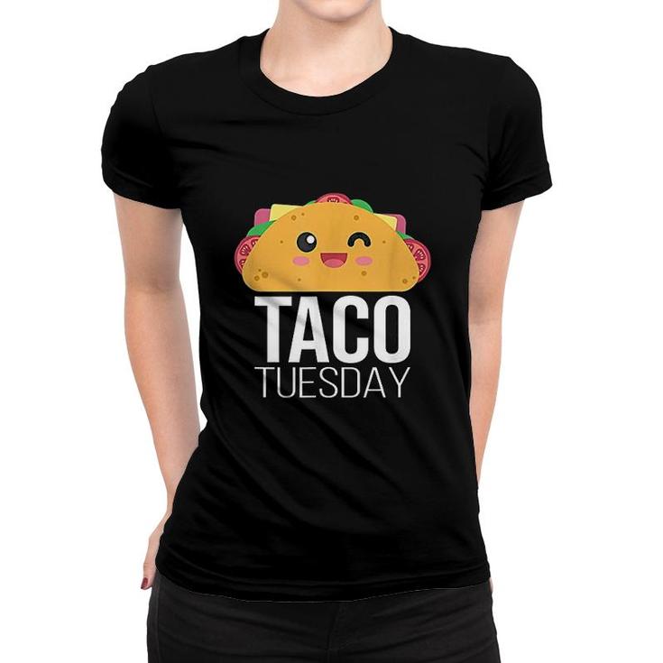 Taco Tuesday Funny Tacos Foodie Mexican Fiesta Taco Camiseta Women T-shirt