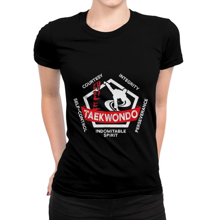 Taekwondo 5 Tenets Martial Arts Women T-shirt