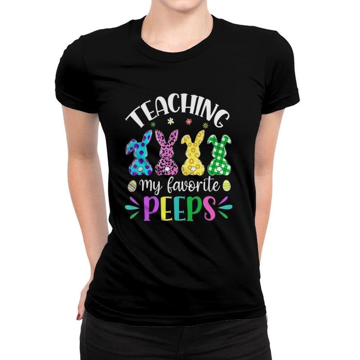 Teaching My Favorite Students Kids Baby Funny Teacher Easter Women T-shirt