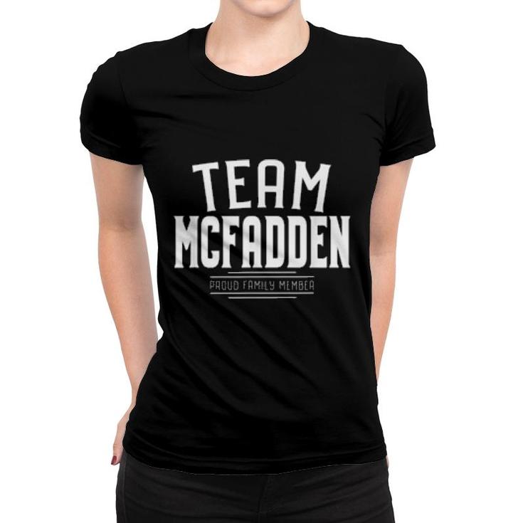 Team Mcfadden Last Name Family Surname  Women T-shirt
