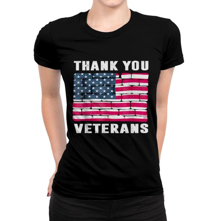 Thank You Veterans Veteran Day  Women T-shirt