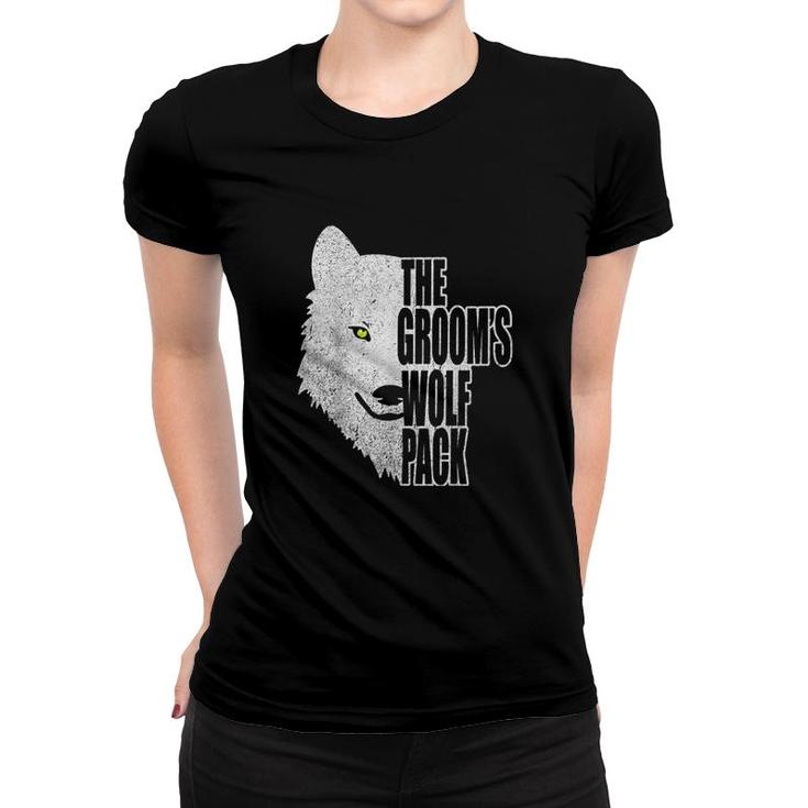 The Groom Wolf Pack Women T-shirt