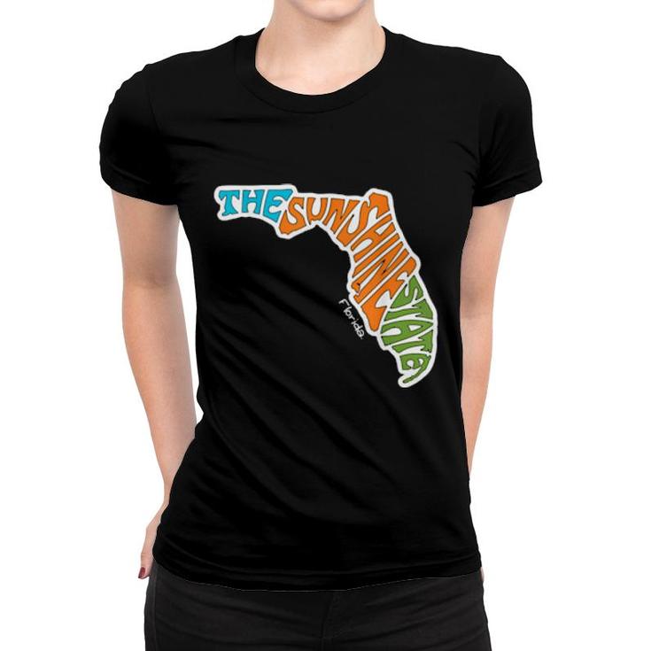 The Sunshine State Nickname Design 27Th State  Women T-shirt