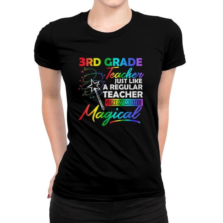 Third Grade Teacher Cute Teachers Gift Women T-shirt