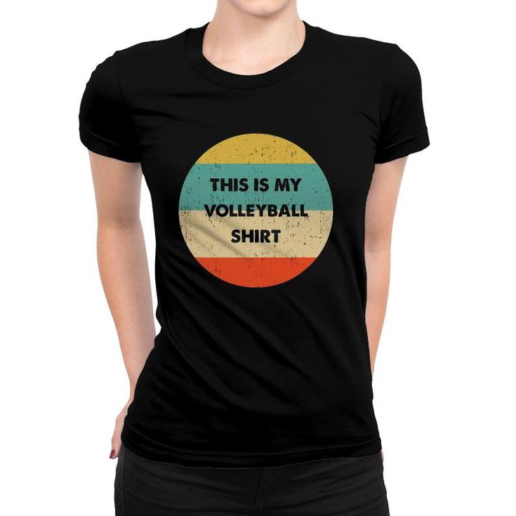 This Is My Volleyball Vintage Retro Women T-shirt