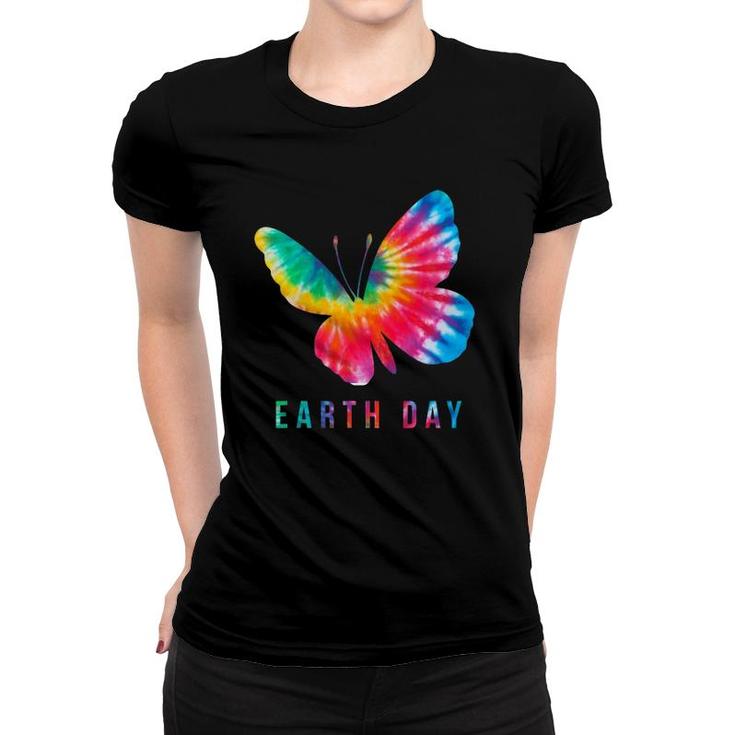 Tie Dye Butterfly Lover Earth Day 2021 Costume Environmental Women T-shirt