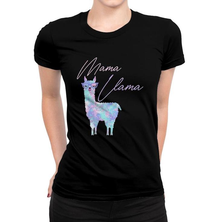Tie Dye Mama Llama, Matching Family Llama S, Mom Llama Women T-shirt