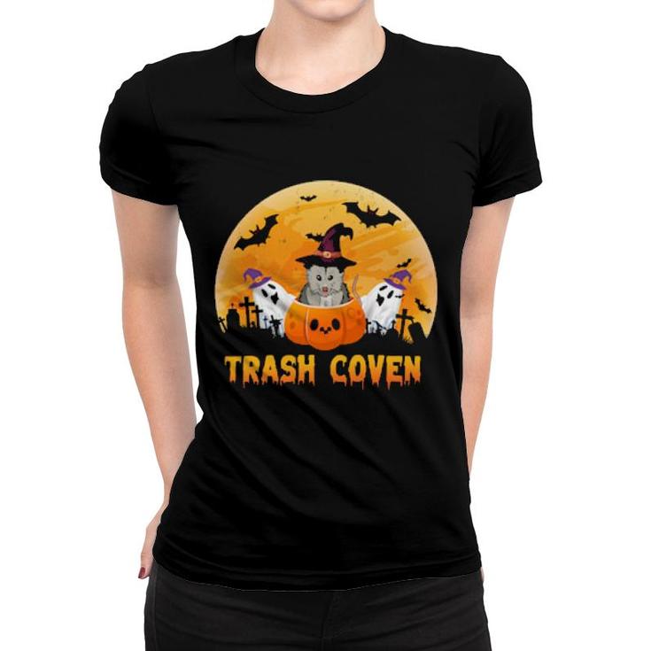 Trash Coven Opossum Halloween Funny Women T-shirt