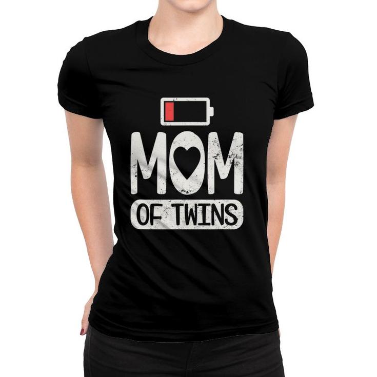 Twin Mama Design Mom Of Twins Gift Women T-shirt