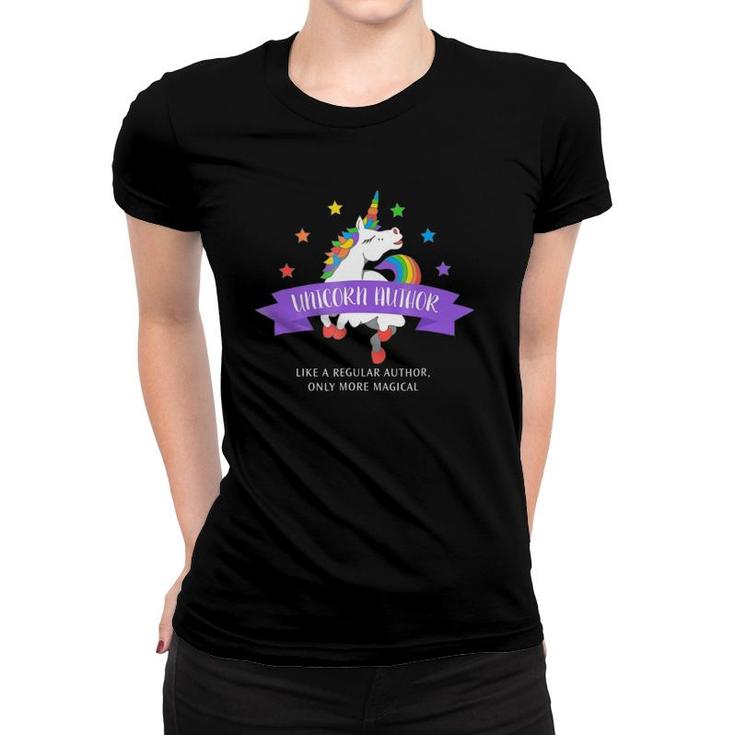 Unicorn Author  Funny Cute Magical Gift Women T-shirt