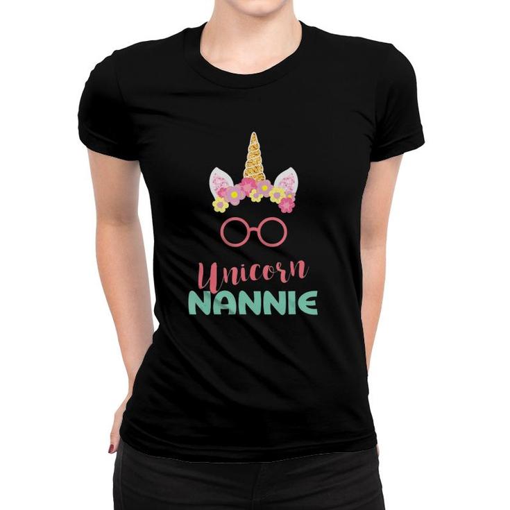 Unicorn Nannie , Gift For Mother's Day Grandma Women T-shirt