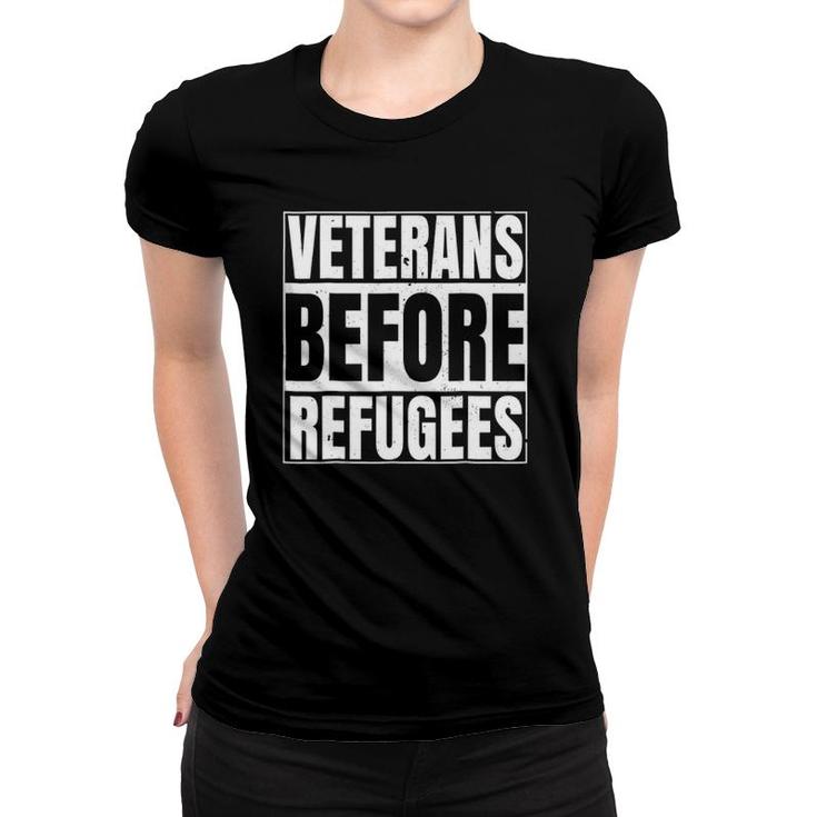 Veterans Before Refugees Support Women T-shirt