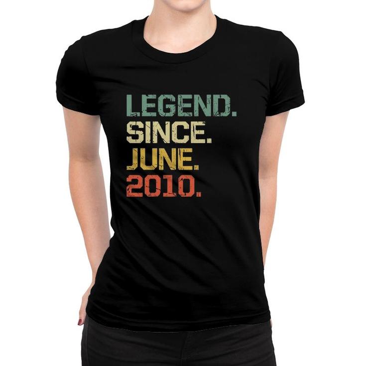 Vintage 12 Years Old  Boys Girls Legend Since June 2010 Ver2 Women T-shirt