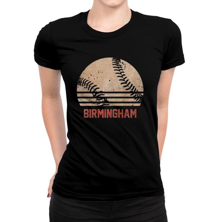 Vintage Baseball Birmingham  Cool Softball Gift Women T-shirt
