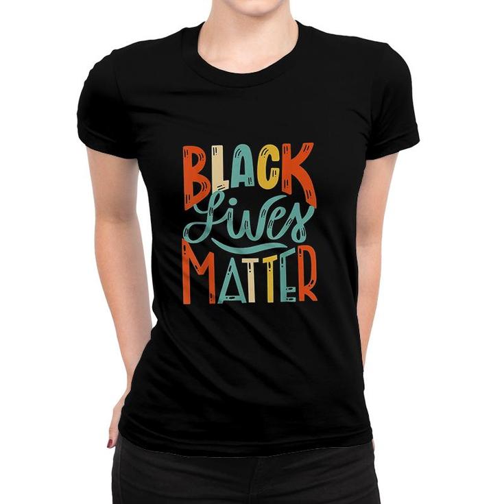 Vintage BLM Black Lives Matter Retro 70s 80s Style BLM  Women T-shirt