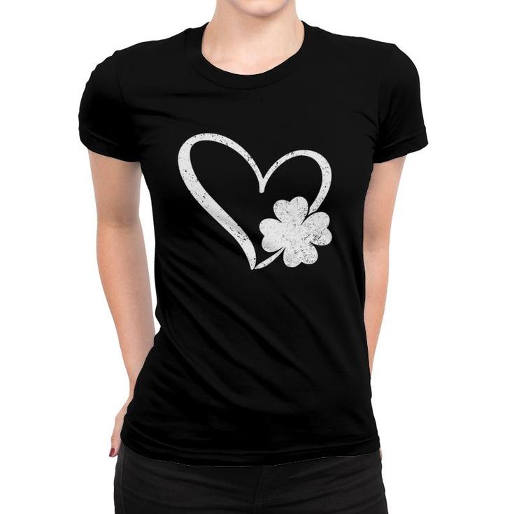 Vintage Happy St Patrick's Day Go Lucky Irish Shamrock Gift Women T-shirt